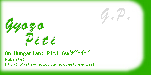 gyozo piti business card